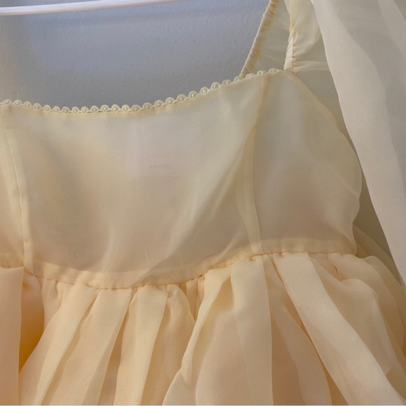 Selkie banana Puff Dress - Picture 4 of 7